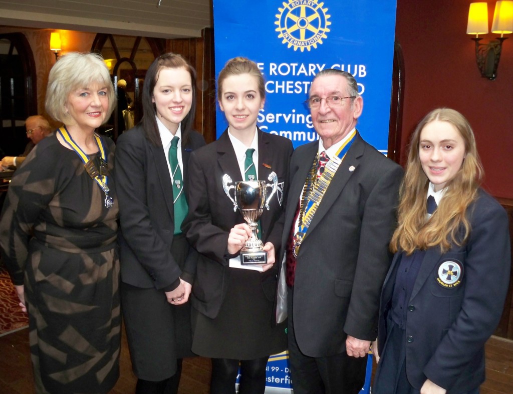 Pictured are winners of the speaking competition 2013